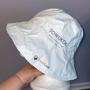 Sowlikok White Radi-Cool Bucket Hat OS Outdoor Fishing Boating